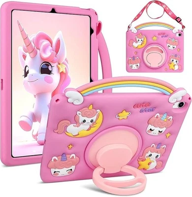 Funda protectora con soporte a prueba de golpes Unicornio para niños para Samsung Galaxy Tab A9+A9 A8 A7 Lite Foto 1 de 4