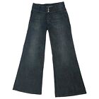 Hudson Wide Leg Flare Jeans Medium Wash Size 26 Style # W378DZM