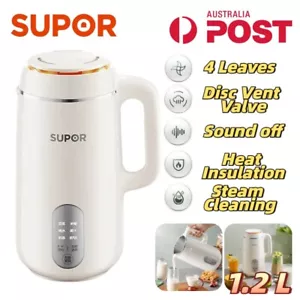 SUPOR Soy Milk Machine Blender Juicer Cup Free Filter Auto Grain Soybean Makers - Picture 1 of 23