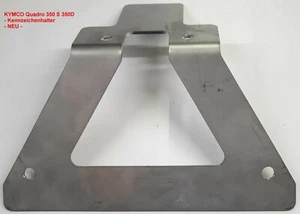 350D E 350S Frame - Front License Plate Holder - Holder - Grey - Original - Picture 1 of 4