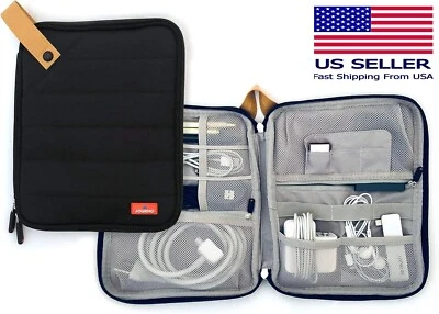Travel Cord Case Organizer for Electronics - Cables, Accessories, Phones, Tablet - Image 1 of 4