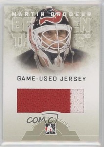 2008-09 ITG Between the Pipes Game-Used Jersey Silver /30 Martin Brodeur HOF