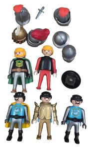 Playmobil 3654 Cavalieri del Torneo dei Cigni e altri, Elmetti Mantelle e, Vintage - Foto 1 di 3