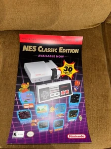 NES Classic Edition Promo Poster RARE - Picture 1 of 2