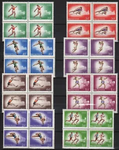 Ungarn 1966. Sport Leichtathletik Set in 4 Blöcken MNH (**) Mi.: 2262-2269 / 26 EUR - Bild 1 von 1