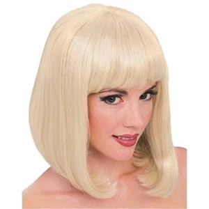 1950's-60's "Peggy Sue" Wig Shoulder Length Bob Synthetic Hair Character Wig - Picture 1 of 4