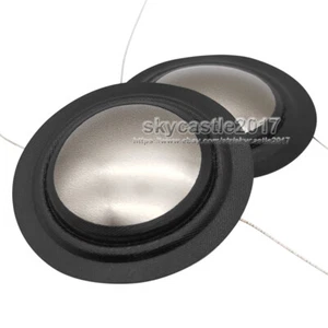 2x 25,5 mm Hochtöner Schwingspule Lautsprecher Höhen Aluminium Tonfilm Membran Reparatur - Bild 1 von 6