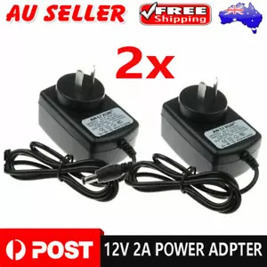 2Pack AC240V to DC12V 2A 24W Adapter Charger Power Supply AU Plug For LED Light - Picture 1 of 10