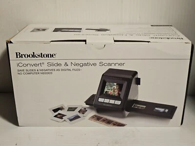 Brookstone iConvert Slide & Negative Scanner NEW.  - Image 1 of 4