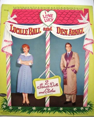 1953 "I Love Lucy" "Lucille Ball & Desi Arnaz" Paper Dolls - Uncut & Unused *   - Image 1 of 4