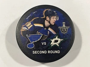 St. Louis Blues Stanley Cup Playoffs 2019 2nd Round Dallas Stars Tarasenko Puck - Picture 1 of 3
