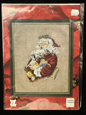 Permin of Copenhagen Santa Cross Stitch Leaflet Chart Christmas 150205 Holidays - Image 1 of 4