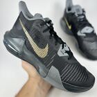 Nike Air Max Impact 3 Black Metallic Gold Cool Grey DC3725-006 Basketball Shoes