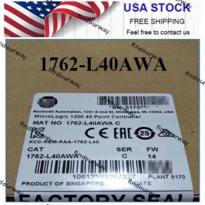 1762-L40AWA 1PC NEW NEW PLC 1762L40AWA MicroLogix 1200 40 Piont Controller - Image 1 of 3