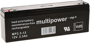 Powery Batterie au plomb (multipower ) MP2,3-12 remplace MP2,2-12 Vds - Photo 1/3