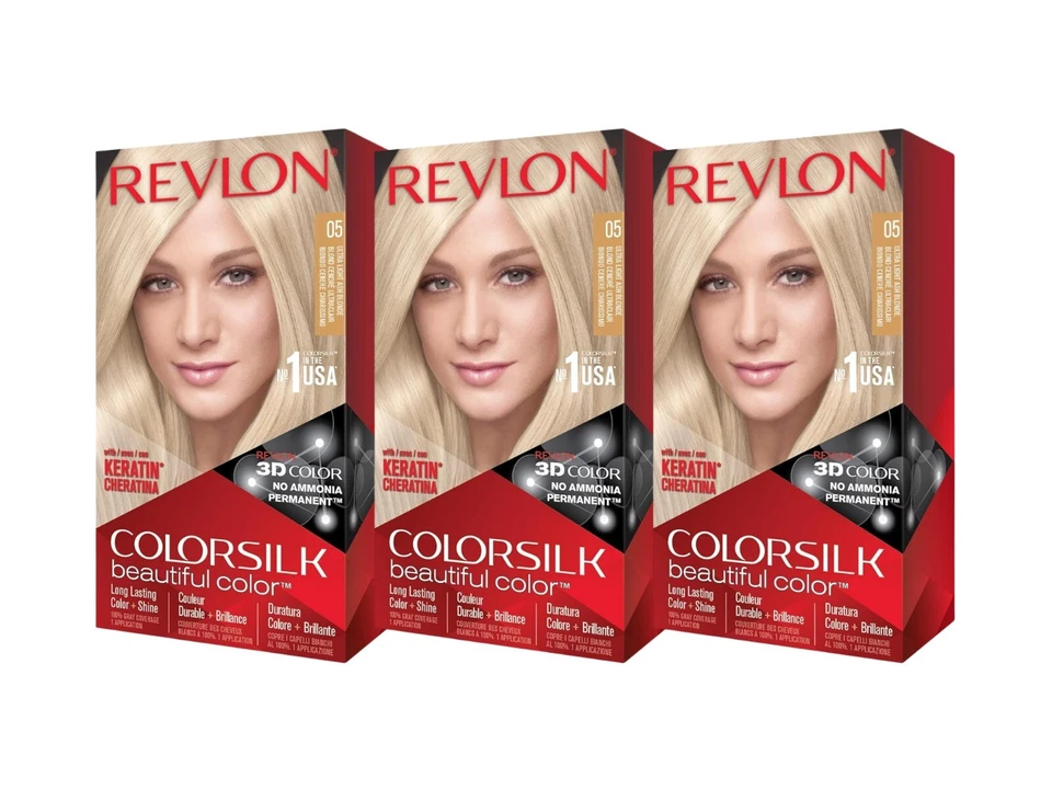 Colorsilk Permanent Haircolor Ultra Light Ash Blonde 05 11a by Revlon