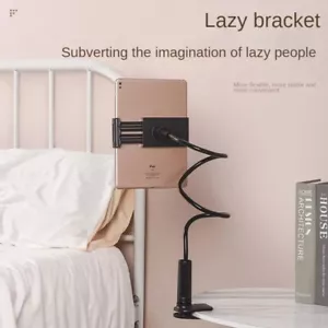 Adjustable Gooseneck Tablet Holder- Flexible Mount Bedside Stand Universal Ipad - Picture 1 of 11