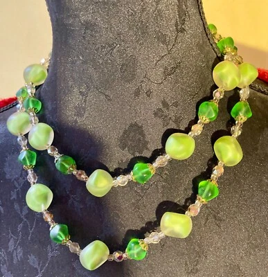 collier - ras de cou - Françoise Montague double rangs année 1950 VINTAGE - N°8 - Photo 1/4