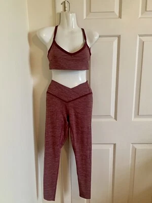 NEW VITALITY THE DAYDREAM PANT AND BRA SET BLACKBERRY ROSE SIZE SMALL FREE SHIP - Image 1 of 4