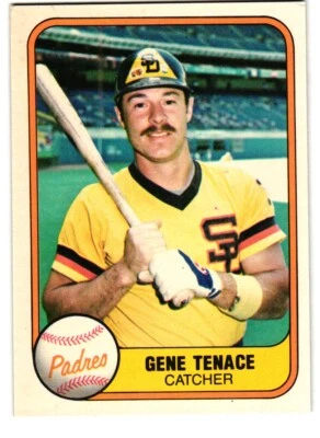 1981 Fleer #489 Gene Tenace San Diego Padres - Image 1 of 2