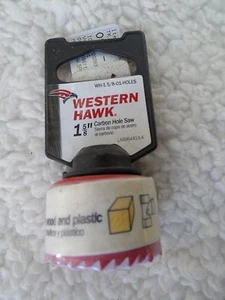 NUOVA SEGA WESTERN HAWK 1 5/8 CARBON HOLE (per legno e plastica) - Foto 1 di 2