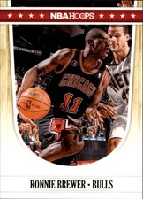2011-12 Hoops Chicago Bulls Basketball Card #23 Ronnie Brewer