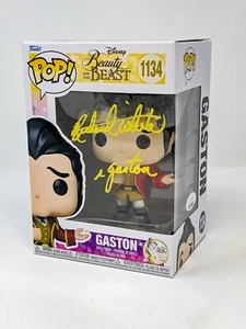 Richard White Disney La Bella y la Bestia Gastón #1134 Firmado Funko Pop Certificado JSA - Imagen 1 de 7