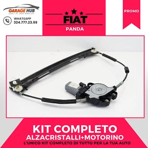 ALZACRISTALLI⚡ELETTRICO ANTERIORE SINISTRO +⚙️MOTORINO FIAT PANDA 169 2003>2013 - Foto 1 di 13