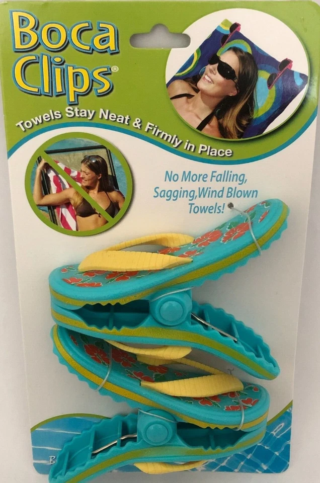 Boca Clips Whale Beach Pool Chair Towel Holders Set of 2 T2