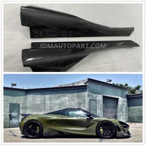 Carbon Fiber Side Skirt Sideskirts For McLaren 720S - Picture 1 of 5