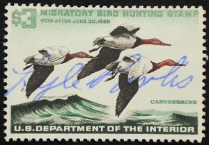 U.S. Used Stamp Scott #RW32 $3 Federal Duck Hunting. Very Fine. Choice! - Picture 1 of 2