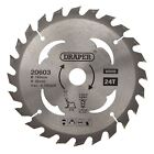 Draper TCT Circular Saw Blade for Wood, 165 x 20mm, 24T 20603