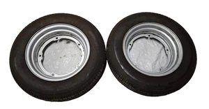 2 cerchio ape 602 703 poker con gomma vee rubber 125 R12 C 81J - Foto 1 di 5