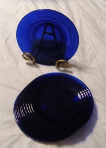 Vintage 8" Colbaltblaue Teller (um 1930-1940) - Bild 1 von 1