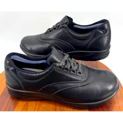 SAS Women's Free Time 9 Leather Black Walking Comfort Slip Resistant Ortho - Image 1 of 4