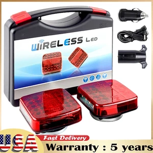 Kit de luces traseras inalámbricas magnéticas LED de 2 pines para remolque-camión automotriz - Imagen 1 de 17