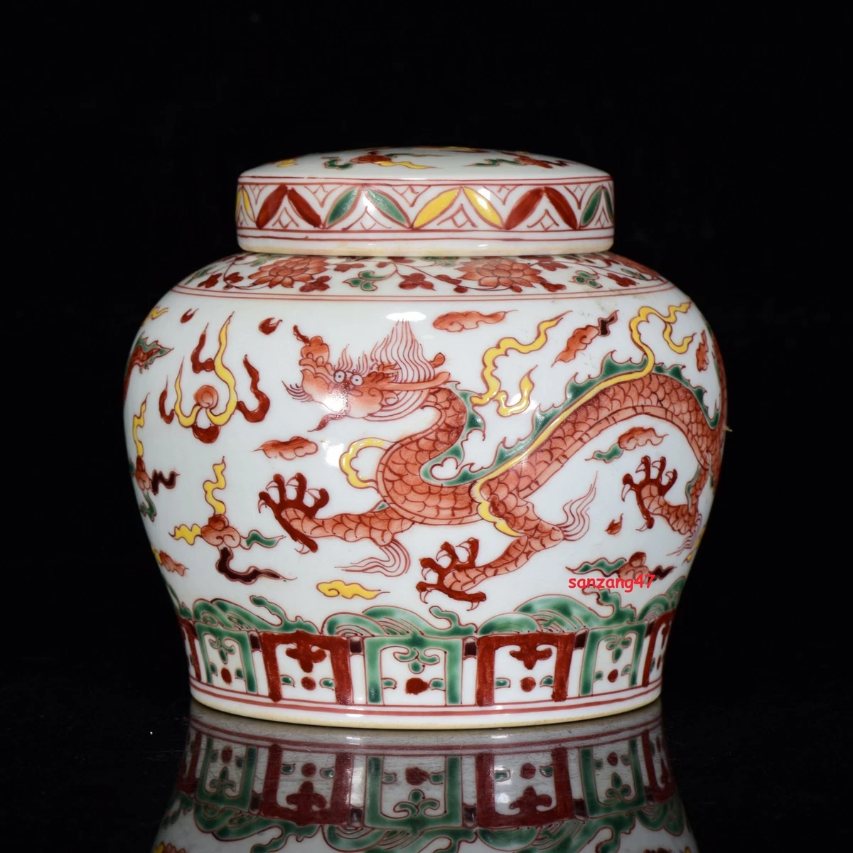 明朝瓷器古董中国盆| eBay