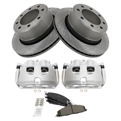 Rear Brake Calipers Ceramic Pads & Rotors Fits 2009-2018 Dodge Ram 2500 3500 - Image 1 of 4