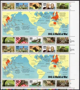 Scott #2559 1941 World at War Sheet of 20 Stamps - MNH - Picture 1 of 1