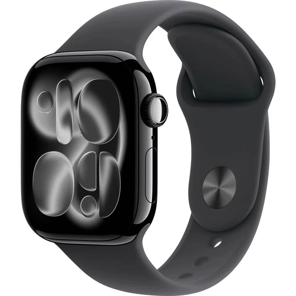 Apple Watch Series 11 GPS 42 mm Aluminiumgehäuse Sport Band Schwarz S/M - Bild 1 von 4
