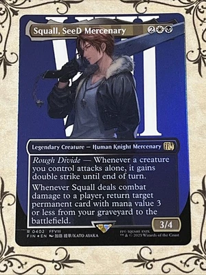 Squall, SeeD Mercenary (Borderless) Final Fantasy Foil - Image 1 of 2