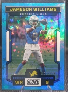 Tarjeta de fútbol americano NFL 2023 Score Stars Jameson Williams 86 Detroit Lions 127/299 - Imagen 1 de 2