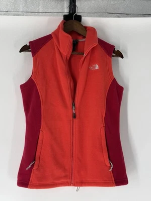 Chaleco The North Face Cremallera Completa Rojo Naranja Bolsillos Polartec Gorpcore Invierno Foto 1 de 4