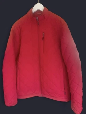 Hawke & Co Red Puffer Jacket with Multiple Pockets Men’s Large Zipper Closure - Image 1 of 4