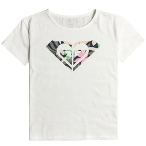 Roxy Kids Day And Night Short Sleeve Crew Neck Cotton T-Shirt Top Tee - Picture 1 of 7