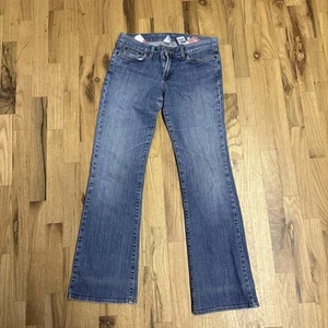 Vintage Lucky Brand Jeans Womens 12/31 Blue Midrise Flare Medium Wash Stretch - Picture 1 of 5