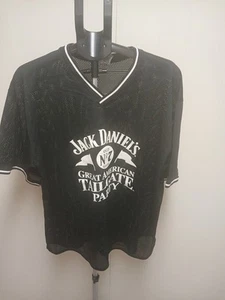 JACK DANIELS No 7 Great American Tailgate Party Mesh Jersey Shirt Black XL - Picture 1 of 9