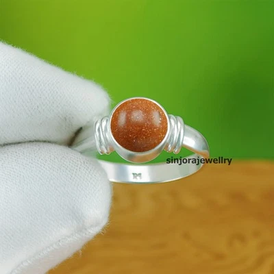 Anello regalo fatto a mano in argento sterling 925 con pietra preziosa... - Immagine 1 di 4