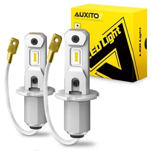 CANBUS 3000K Amber H3 LED Fog Light Day Driving Running Light Bulbs Kit DRL X4 - Picture 1 of 12