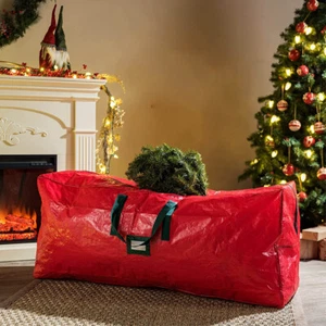 Christmas Tree Storage Bag 6/7/9ft PE Woven Bag Outdoor Home  Storage Bag - Picture 1 of 9